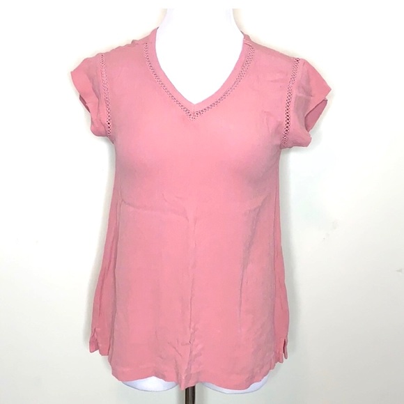 Buffalo David Bitton Blush Rose Top - Picture 1 of 8